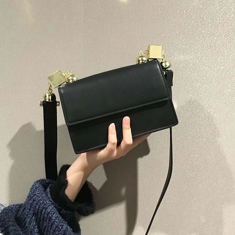 

Yin 2019 Autumn And Winter New Style Women's Square Sling Bag Hardware Magnetic Snap Women's Shoulder Oblique Bag Simple Gloriou