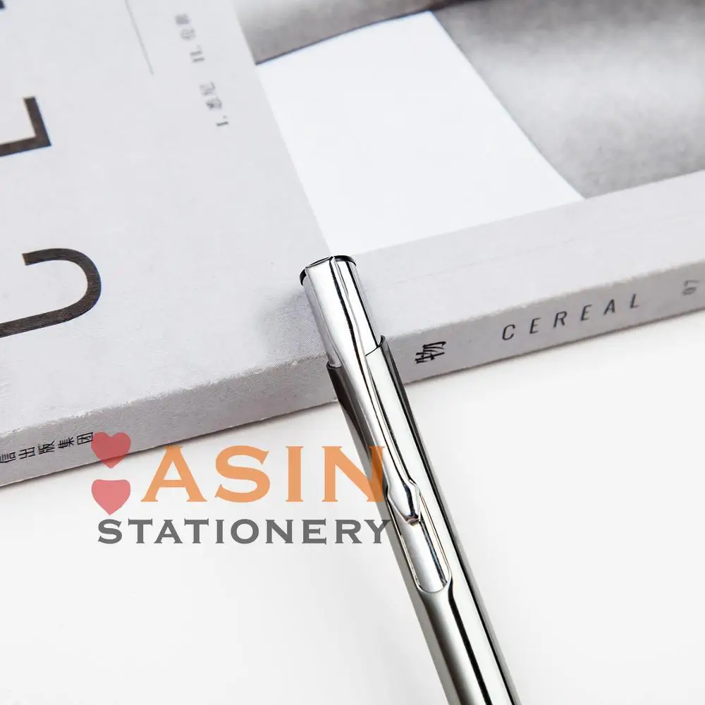 Ballpoint Pen 20pcs/lot Custom Metal Support Print Logo Advertising Personalized