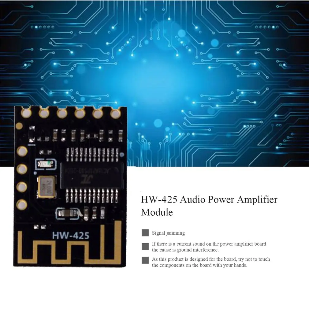 Hw-425 цифровой аудио усилитель доска беспроводной аудио модуль 4,2 стерео без потерь высокая точность Hifi Diy модификация черный