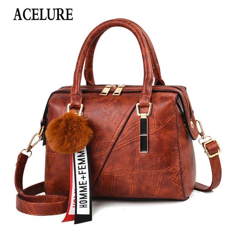 

Leather Handbags Small Women Bag High Quality Casual Female Trunk Tote Spanish Brand Shoulder Bag Ladies Messenger Bag ACELURE