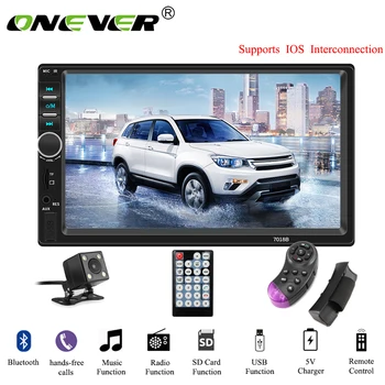 

Car Radio 7" HD Autoradio Multimedia MP5 Player Touch Screen Audio Bluetooth AUX USB TF FM Camera Support ios Connection