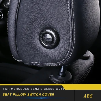

For Mercedes Benz E Class W213 C Class W205 GLC Auto Car Seat Pillow Switch Button Cover Trim Frame Sticker Accessories