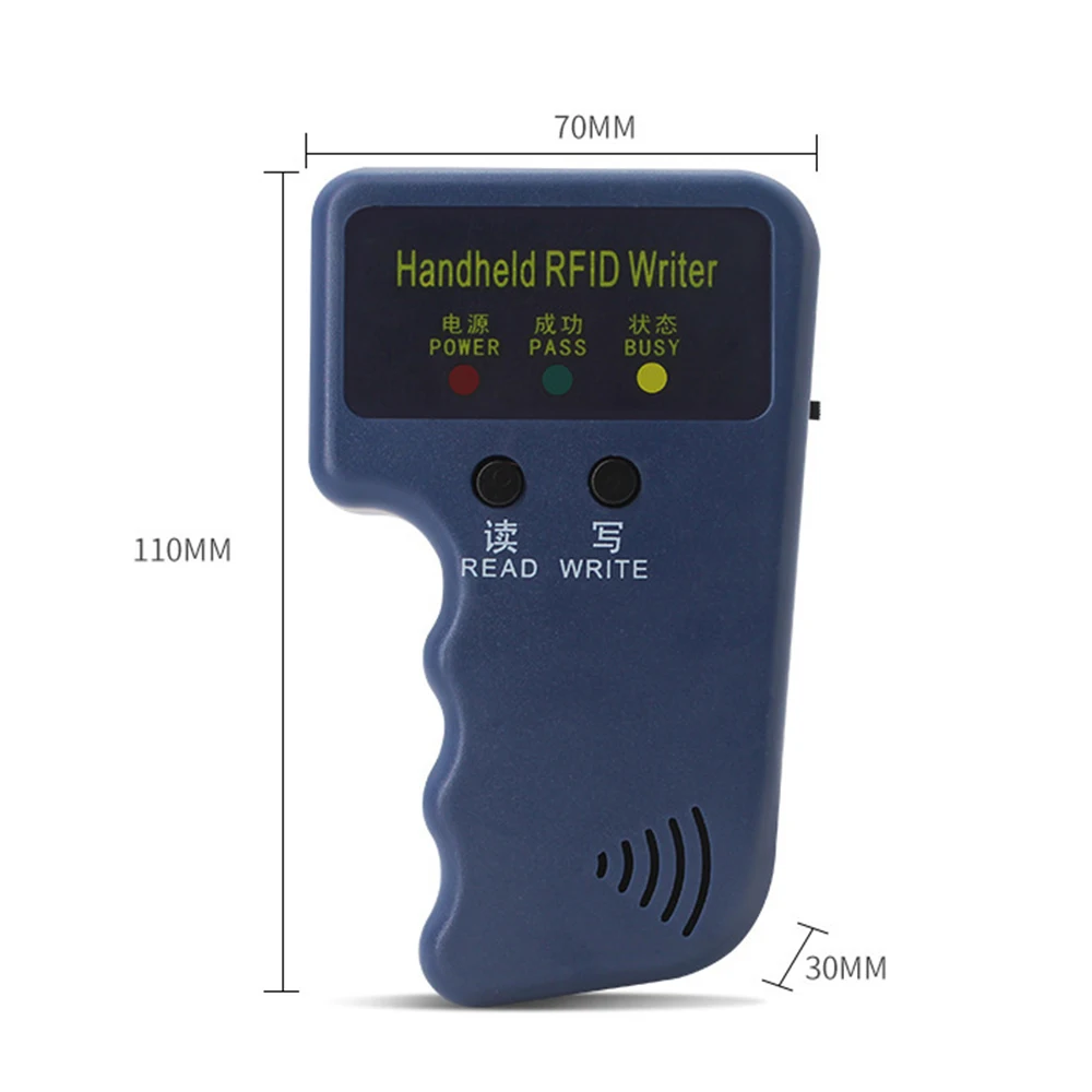 RFID reader ID replicator readable and writable handheld replicator with 5 Keyfobs intelligent Portable 125KHz Handheld Copying