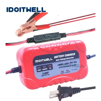 

Auto-vlitage detection 6V 12V battery charger 1.5A toy Motorcycle Car lead acid battery pack charger with B CONNECTOR
