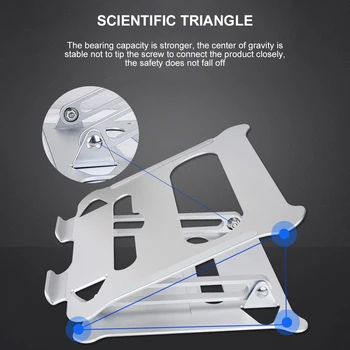 

Aluminum Folding For Notebook Stand Adjustable Desktop Tablet Laptop Heighte Holder PC Bracket Portable Holder Viewing Angle