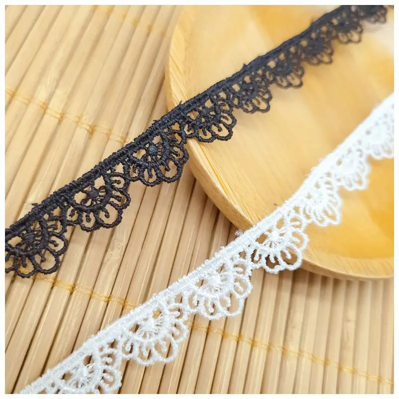 Lace Trim Fabric Black White Black Lace Trim Sewing Black Lace Trim Embroidery Lace