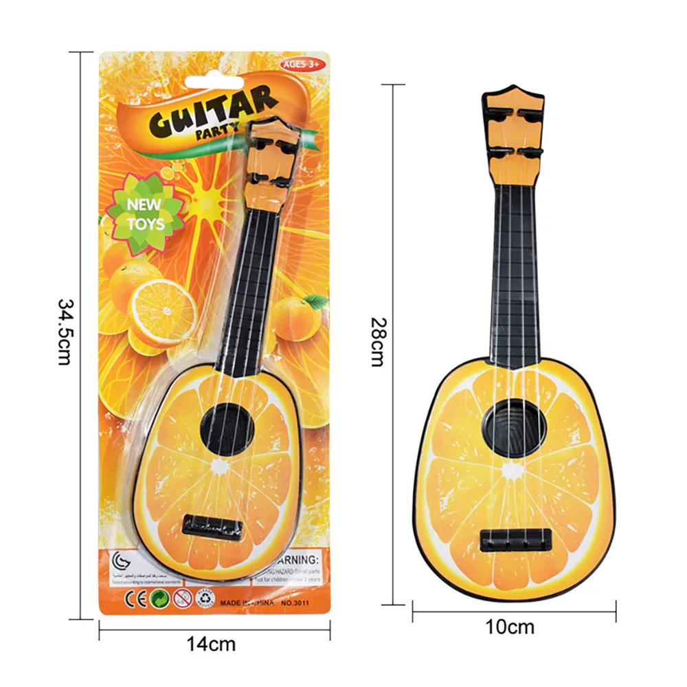 Фруктовый стиль гитара укулеле музыкальный инструмент детская игрушка для начинающих Классическая укулеле гитары-фрукты обучающая игрушка