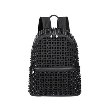 

2019 New Riveted Shoulder Bag Ladies Fashion Bag Simple Casual Rucksack