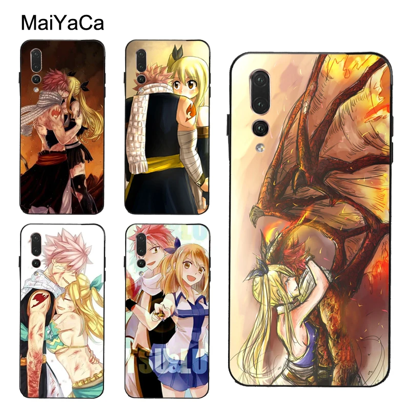 Чехол с надписью Fairy Tail Natsu Люси Love для Huawei P30 Pro P20 P40 Mate 20 Lite P Smart 2019 Nova 5T Honor 8A 8X 9X 10i |