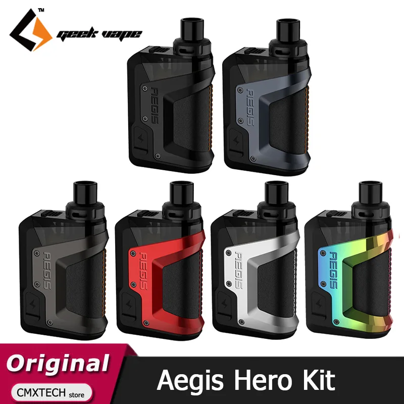 Набор для вейпа Geekvape Aegis Hero 1200 мАч 45 Вт мод испаритель 4 мл картридж электронной