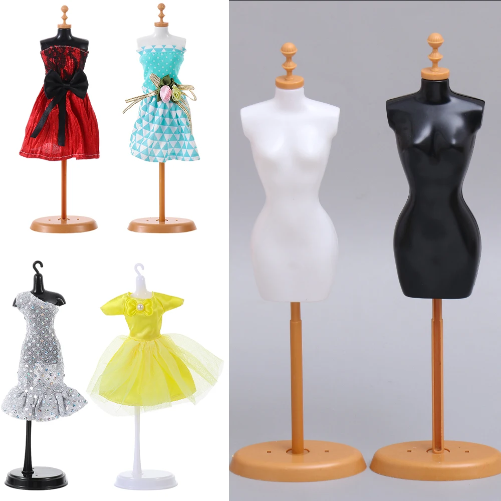 Mini Clothes Hanger Display Holder Support For Doll Clothes Outfit Dress Mannequin Model Stand For Dollhouse 1/6 Dolls Accessory doll stand doll clothes accessories doll accessories