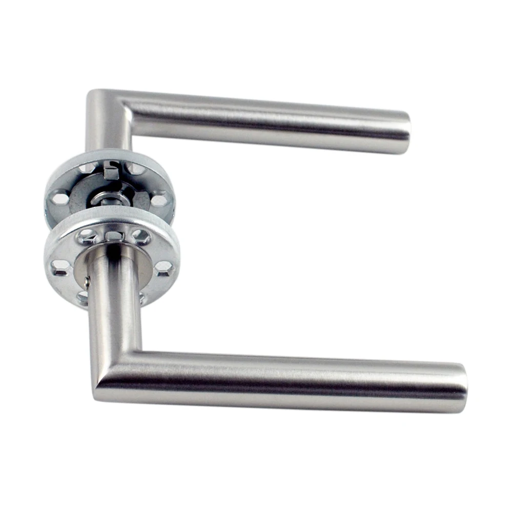 

Hardware Stainless Steel Home Office Hotel Door Knob Right Angle Brushed Half-dummy Furniture Wardrobe Guard Interior Handle