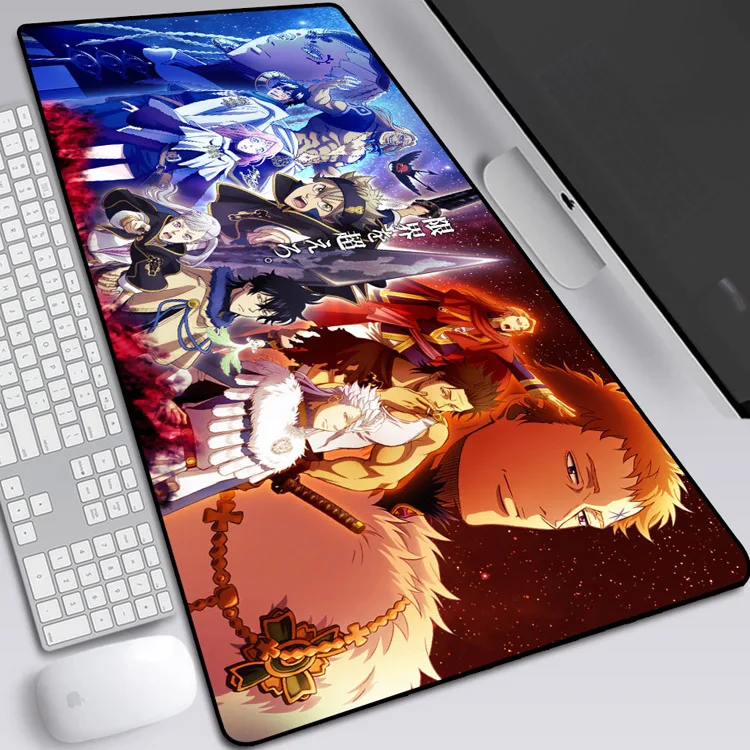 Black Clover Anime Large Pad Mouse Mat Computer Gamer Locking Edge 