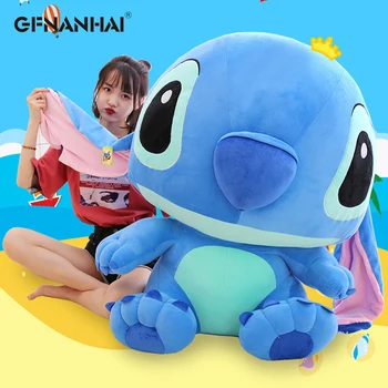 

35-80cm Giant Cartoon Stitch Lilo & Stitch Plush Toy Doll Children Stuffed Toy For Baby Birthday Christmas Children Kid Gifts