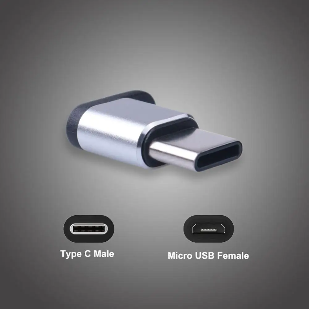 

2pcsType C adapter Micro USB Female to USBC Male Converter for Huawei Mate 20 X Pro P20 Samsung S9 Micro Usb To Type-C Charger