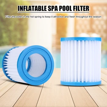 

Plastic Outdoor Inflatable Swimming Pool Filter Element Outdoor Foldable Hot Tub Spa Pool Replacement Filter Water Cleaning Tool