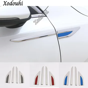 

For Kia K3 Forte Cerato 2019 2020 Car Cover Lamp Trim Stainless Steel Front Side Foliage Leaf Fender Vents Air Outlet 4pcs