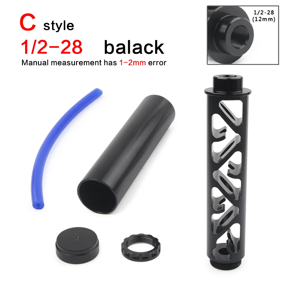 C-1-2-28 black Полный спектр алюминиевый 1/2-28 или 5/8-24 автомобильный топливный фильтр автомобильный растворитель ловушка для NAPA 4003 WIX 24003 - Цвет: C-1-2-28 black