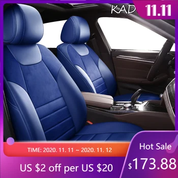 

KADULEE Custom Leather car seat cover for BMW X6M Z4 X6 X5 X3 X1 1-7 Series GT station wagon car seats protector car-styling