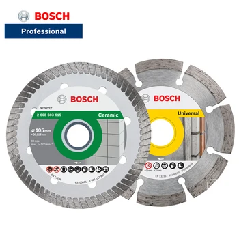 Bosch-disco de diamante de 105mm, hoja de mármol General, Material de mármol, ladrillo vitrificado de hormigón, corte de hoja seca y húmeda, amoladora angular 1