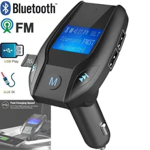 35 Автомобильный MP3 fm-передатчик Bluetooth автомобильный комплект MP3 радио плеер Aux модулятор беспроводной свободный Ручной ЖК-дисплей Автомобильный MP3 DIS