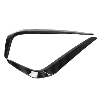 

2pcs Front Foglight Eyebrow Cover Trim Carbon Fiber Style for BMW 5 Series M Sport G30 2017-2018