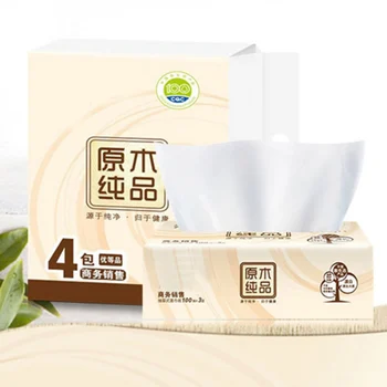 

4pc/Bag Breeze Pumped Paper Logs 100 Mentions 3 Pumps 3 Layers Of Tissue Paper Toilet Paper Pumped Napkins Toilet Tissue