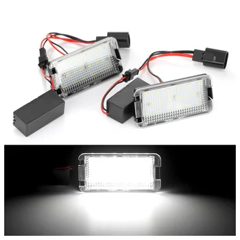 

2Pcs Error Free Car LED Number License Plate Lights For Seat Ibiza 6L ab Altea Arosa Cordoba MK1 MK2 Leon Toledo III 2004-2009