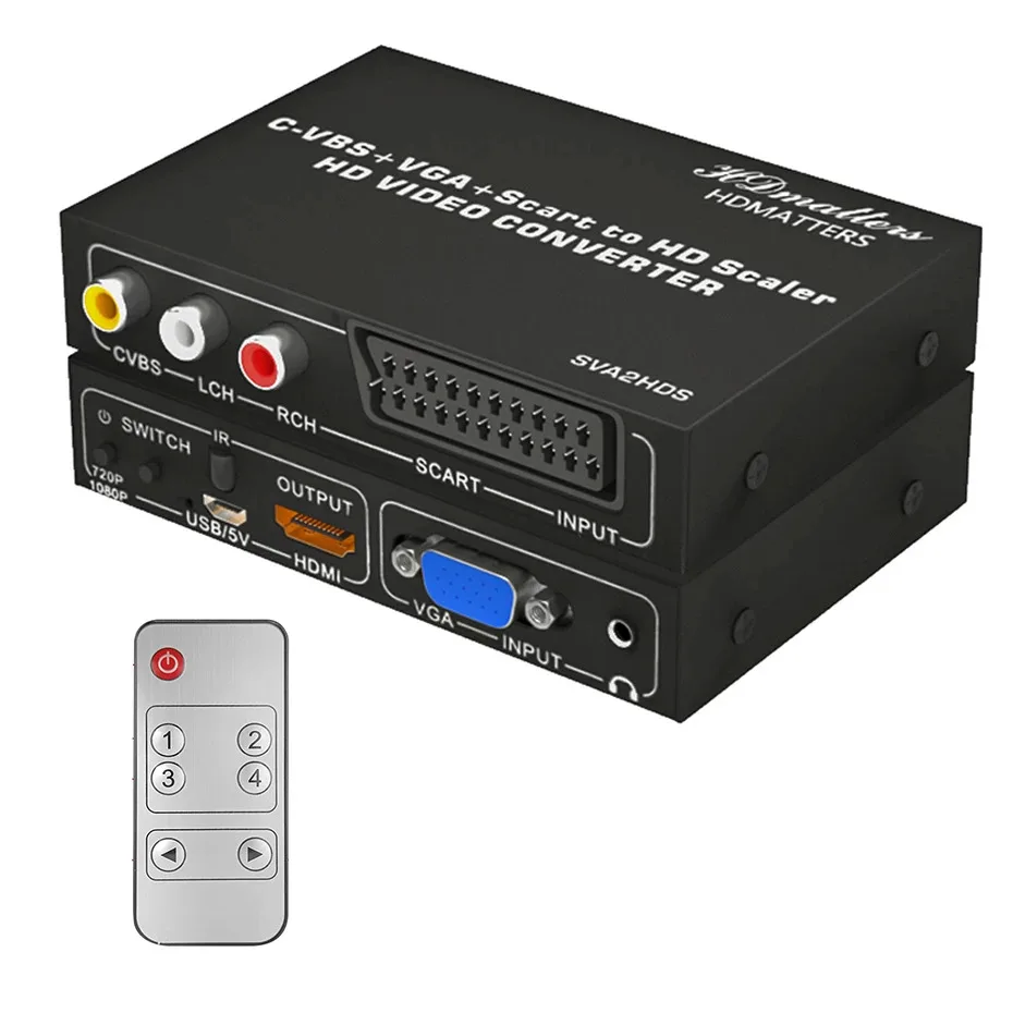 Video Converter Vga | Rgb Converter Vga | Scaler Switch | Wii Scart | Hd  Scaler - Audio & Video Cables - Aliexpress
