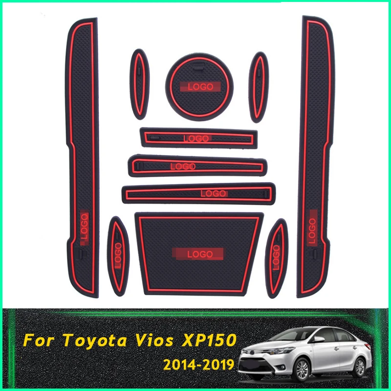 Ворота шлифовальные маты для Toyota Vios XP150 2014 2015 2016 2017 2018 2019 Yaris ATIV ТРД Non-slip