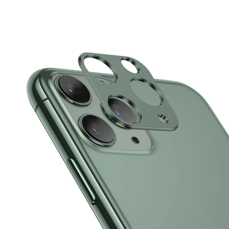 Чехол для iPhone 11 Pro, чехол для iPhone 11 Pro Max, задняя крышка для объектива камеры, Защитная крышка для iPhone11, защитное кольцо - Цвет: dark green