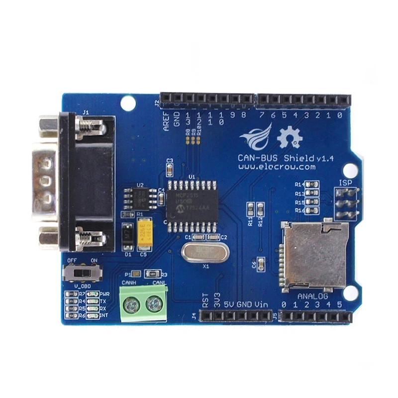 Placa controladora de escudo CAN BUS MCP2515, escudo ELE Can Bus para Arduino Mega Leonardo