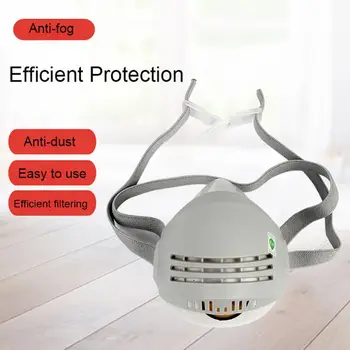 

Protection Half Face Dust Mask Anti Dust Respirator Filter Cotton Pad Industrial Paint Spraying Chemical Protective Mask