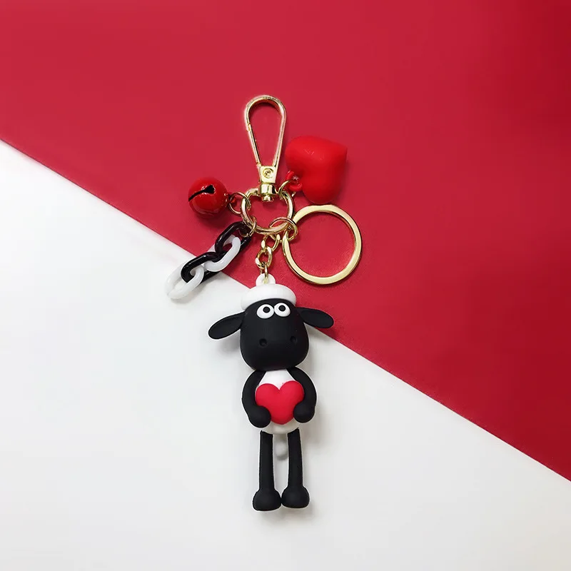 Модный эпоксидный милый брелок для ключей из альпаки кукла креативный мультфильм маленький брелок с овечкой женская сумка кулон ювелирный подарок