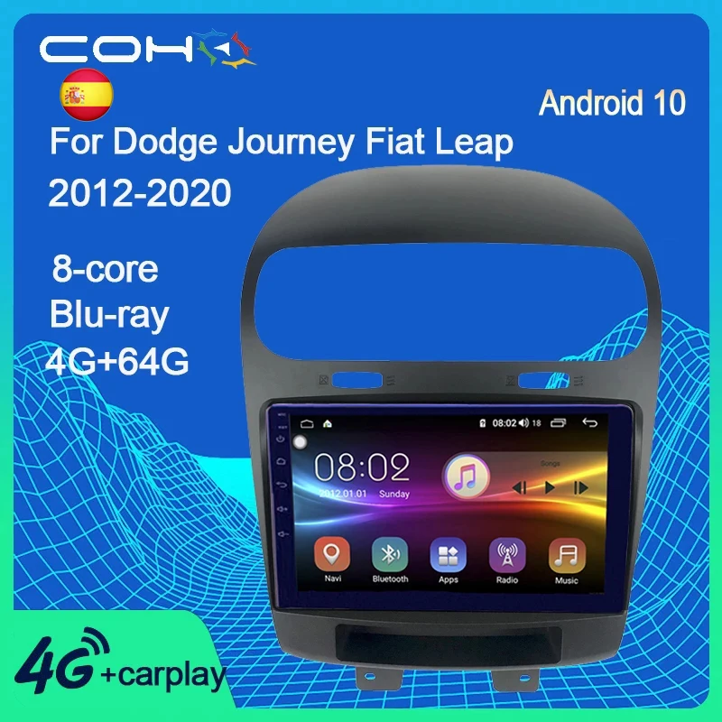 COHO для Dodge Journey Fiat Leap 2012-2020 Android 10 0 Восьмиядерный 6 + 128G Gps навигатор Автомобильный