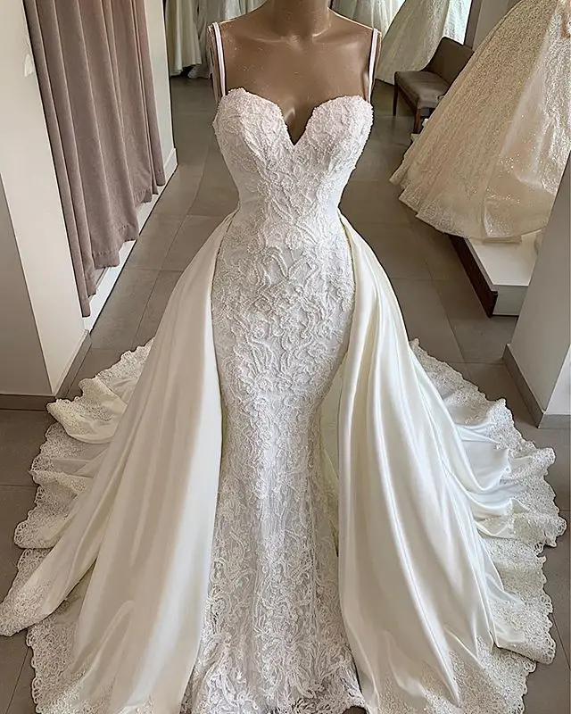 silk spaghetti strap wedding dress