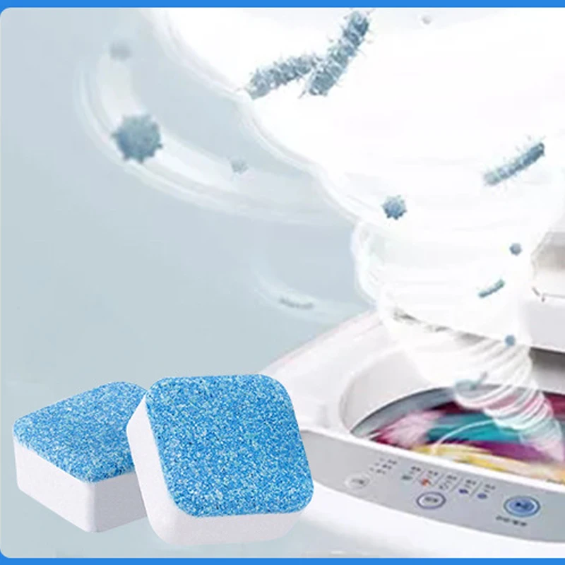 Kitchen Tab Washing Machine Cleaner Tablets Descaler Deep Cleaning Washer Cleaning Detergent Powder Effervescent Tablet Cleaners