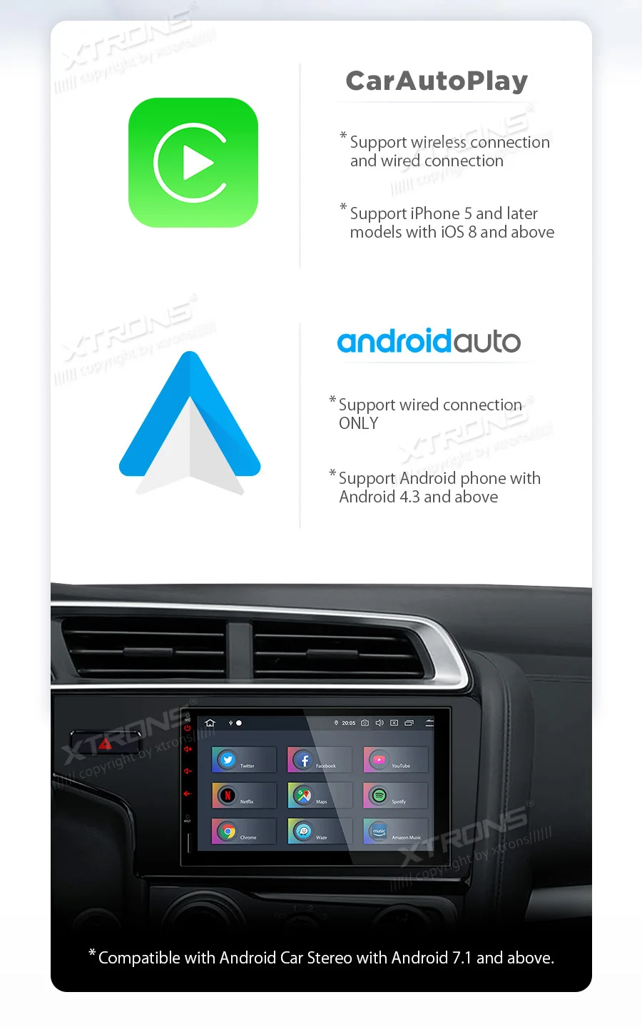 Xtrons Cp03ワイヤレス車の自動再生carautoplayドングルappleのcarplayとandroidの自動ドングル Aliexpress