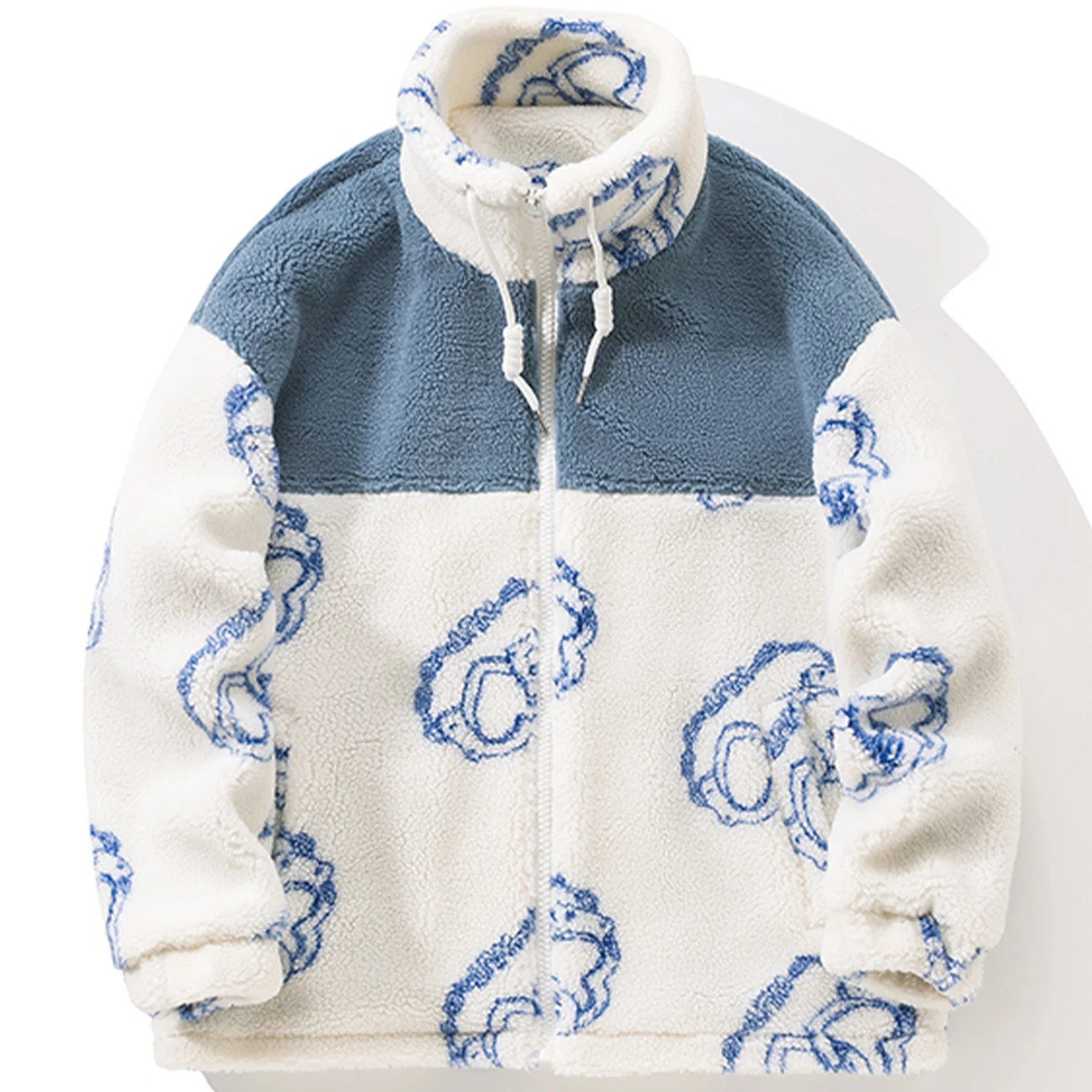 LACIBLE Harajuku Zipper Sherpa Jacket 