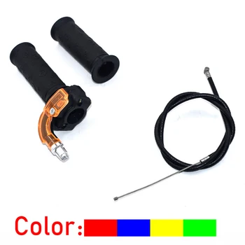 Black Restrictable Twist Throttle Cable Set For Mini 47cc 49cc Moto Bike Dirtbike Quad