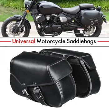 

Motorcycle Saddle Bags Waterproof Saddlebags Tool Luggage Bags Side Pouch PU Leather For Honda/Yamaha/Suzuki