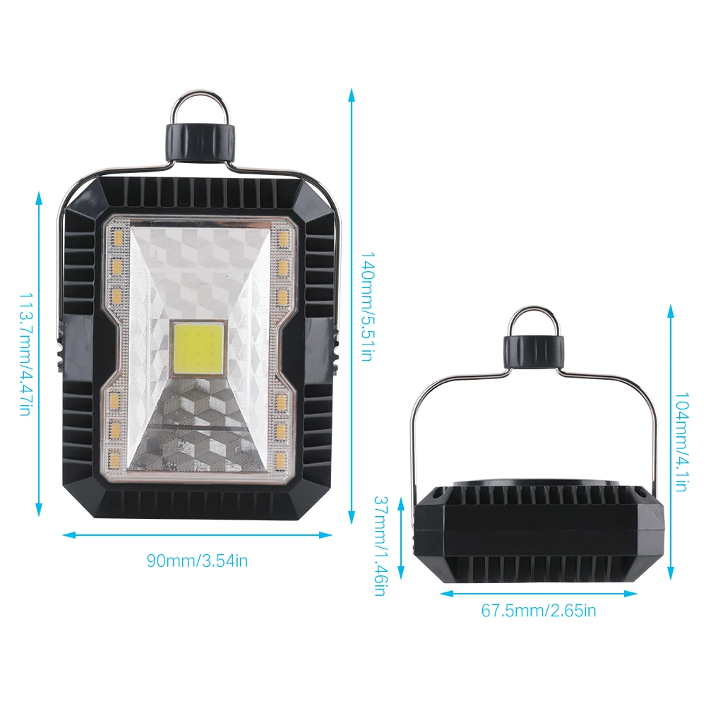 BORUiT Солнечный светодиодный портативный фонарь usb зарядка кемпинг свет Многофункциональный Открытый водонепроницаемый портативный подвесной тент свет