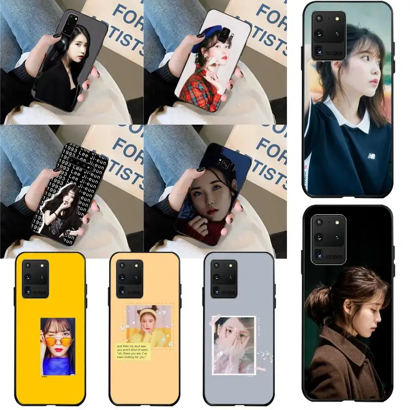 CUTEWANAN IU Lee Ji-eun Kpop Girl Luxury Unique Design Phone Cover for Samsung S20 plus Ultra S6 S7 edge S8 S9 S10 5G | Мобильные