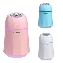 280Ml Portable Small Humidifier, Mini Cold Mist Humidifiers with Color Led Lights Changing for Home Office Travel