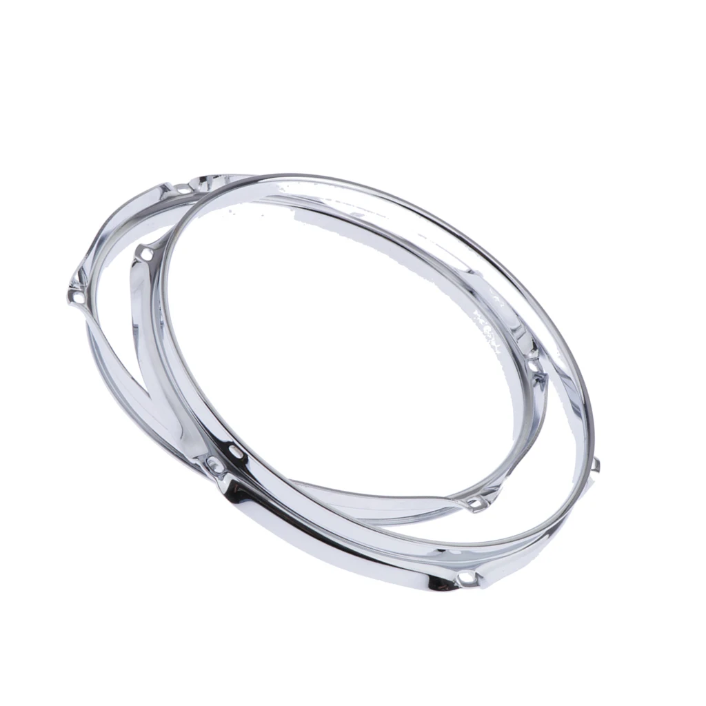 10in 6 Hole Tom Drum Die Cast Hoop Set for Drum Build or Restoration 2.5mm