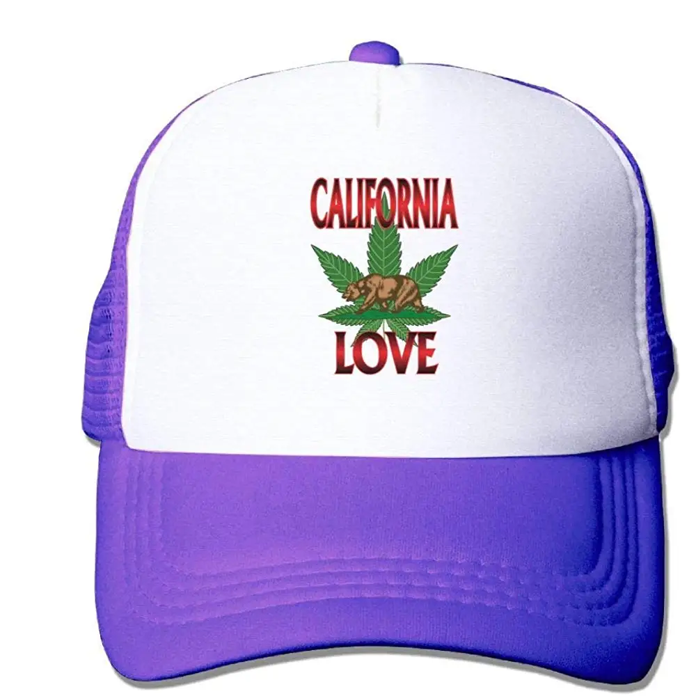 Сетчатая Кепка на заказ бейсболки Калифорнийский медведь любовь лист Регулируемая Спортивная Кепка s