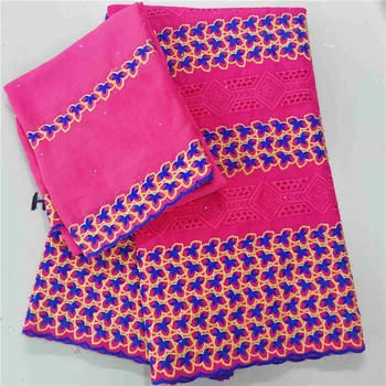 

5+2 Swiss lace fabric 2020 Dubai heavy beaded embroidery African lace fabrics 100% cotton Swiss voile lace in Switzerland HL1002