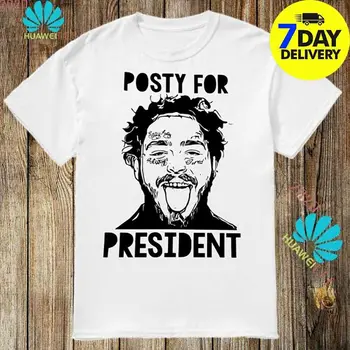 

Posty For President Post Malone Shirt Full size for men women Casual T Shirt