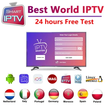 

Stable global smart TV IPTV 1 year Germany France Portugal Italy Europe supports Android iOS devices M3U Enigma 2 no include APP