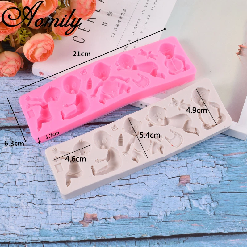 Aomily Childrens Silicone Cake Molds Chocolate Mold Moulds Cake Decorating Tools Fondant Cake Molds Bakery Tools Pastry Tools